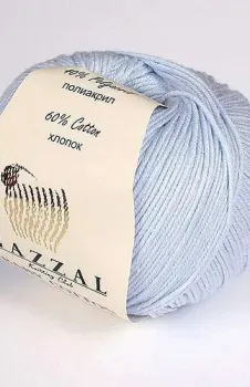 Gazzal Baby Cotton 3429 50 г 165 м (нежный голубой)