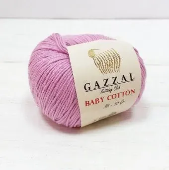 Gazzal Baby Cotton 3422 50 г 165 м (сухая роза)