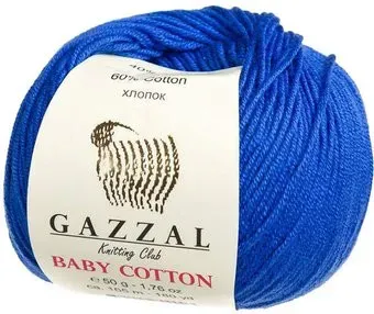 Gazzal Baby Cotton 3421 50 г 165 м (василек)
