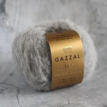 Gazzal Alpaca Super Soft 109 50 г 140 м (серый)
