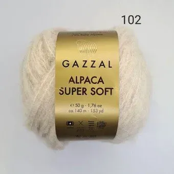 Gazzal Alpaca Super Soft 102 50 г 140 м (светло-бежевый)