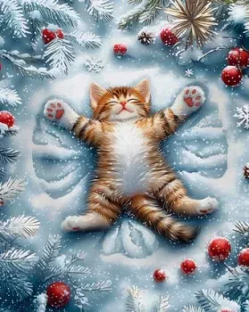 Феникс+ Кот в снегу 70863