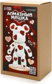 Школа талантов На фигурке. Алмазный мишка. Сердечки 10664944