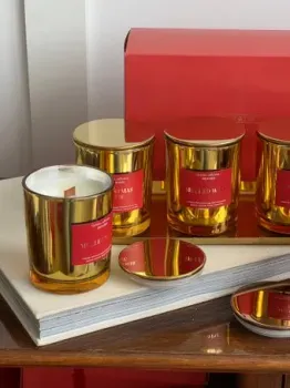 SO.WARM в стеклянном стакане Yellow Gold 150 г (ginger house)