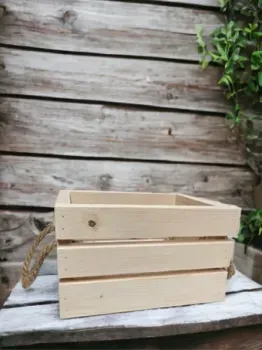 Florbox Деревянный интерьерный 24.9×15×18.5 см (натуральный)