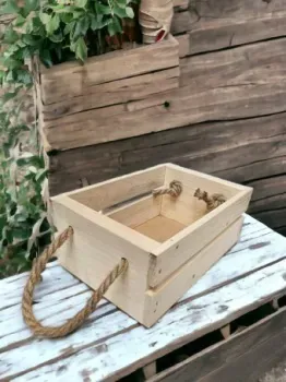 Florbox Деревянный интерьерный 24.9×10.2×16.5 см (натуральный)