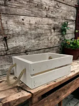 Florbox Деревянный интерьерный 24.9×10.2×16.5 см (белый)