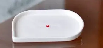 Ceramicmay Блюдце с сердцем