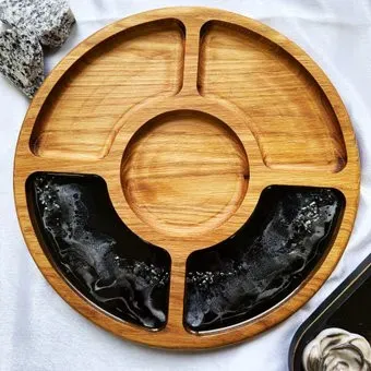 Wood_N_Sea Обсидиан с натуральными камнями