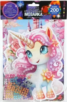 MultiArt Кристальная мозаика фигурная Единороги CRYSTFIG-114799