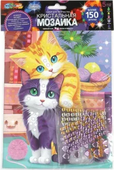 MultiArt Кристальная мозаика Котики CRYST-114759