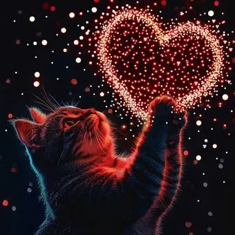 Феникс+ Котенок с сердечком 71437