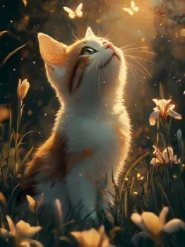 Феникс+ Котенок и бабочки 71372