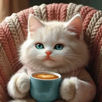 Феникс+ Кот с капучино 71398