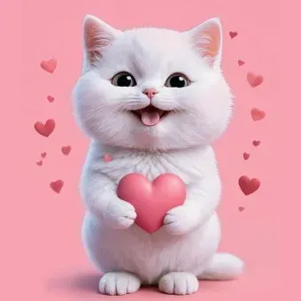 Феникс+ Котенок с сердечком 70802