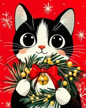 Феникс+ Кот с венком 70840