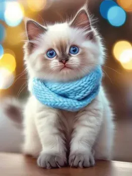 Феникс+ Кот в шарфе 70855