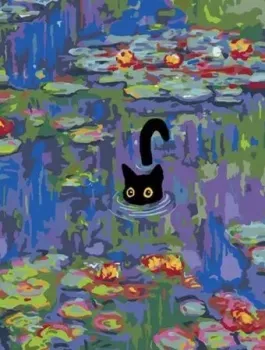 PaintLine Клод Моне. Лилии с котенком PL-00259