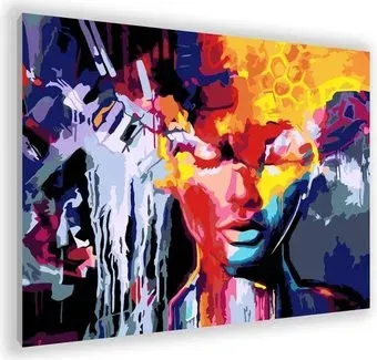PaintLine Девушка-абстракция PL-00155