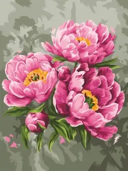 Три совы Розовые пионы KK3040_00012