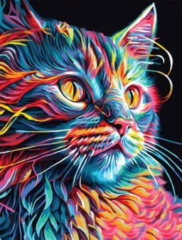 Три совы Неоновый кот КХ3040_53848