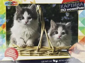 MultiArt Котики CANV30X40-KIT2