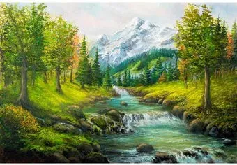 Рыжий кот Горная река НД-0398