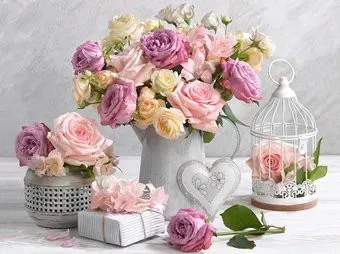 Феникс+ Розовый букет 65588