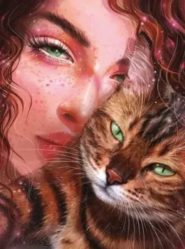 Феникс+ Девушка с котом 65583