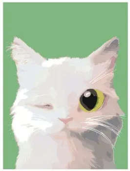 SLAVINA Подмигивающий котенок A553