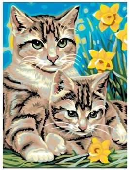 SLAVINA Кошка с котенком A05