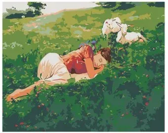 SLAVINA Спящая в поле девушка RA003