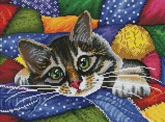 Белоснежка Котик в лоскутках 246-ST-S