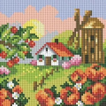 Белоснежка Домик с мельницей 099-ST-S