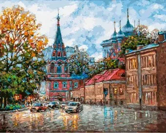 Белоснежка Москва под осенним небом 284-AB