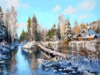 Белоснежка Зима на реке 928-AS