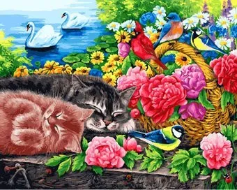 Белоснежка Корзина с цветами 273-AB