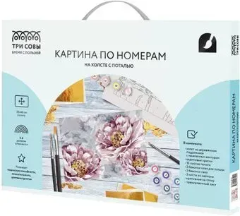 Три совы Нежные пионы КХп_48129