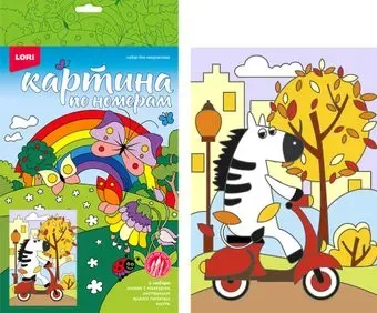 Lori Зебра на мопеде Ркн-059