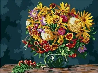 Три совы Осенний букет КК_44065