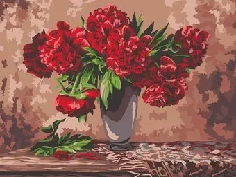 Три совы Красные пионы КК_44063