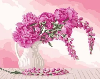 Три совы Пионы и люпины КХ_44152