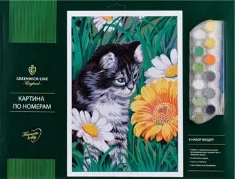 Greenwich Line Котик в цветах КК-27761
