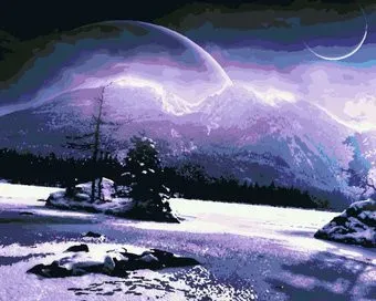 Palizh Зимняя ночь (40x50 см)