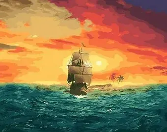 PaintBoy Парусный корабль на закате GX27893