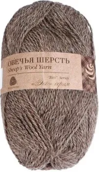 Пехорка Овечья шерсть 372 100 г 200 м (натуральный темно-серый)