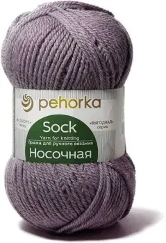 Пехорка Носочная 22 100 г 200 м (сирень)