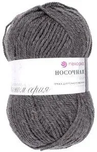 Пехорка Носочная 096 100 г 200 м (серый меланж)