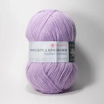 Пехорка Кроссбред Бразилии 389 100 г 500 м (светлая фиалка)