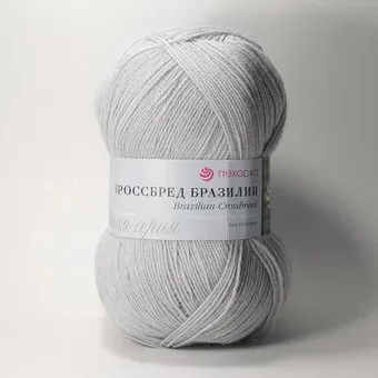 Пехорка Кроссбред Бразилии 08 100 г 500 м (светлый серый)